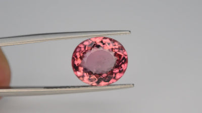 4.65 ct natural pink tourmaline in cushion cut from Afghanistan, untreated, ČGL certified