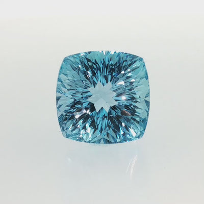 35.29 ct Swiss Blue Topaz cushion cut eye clean loose gemstone