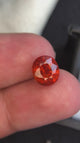 4.80 ct vivid orange spessartite garnet in oval cut, natural and faceted
