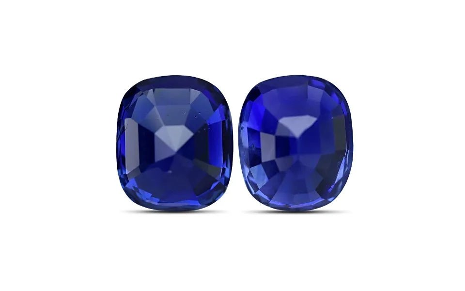 Royal Blue Sapphire pair 10.07 ct