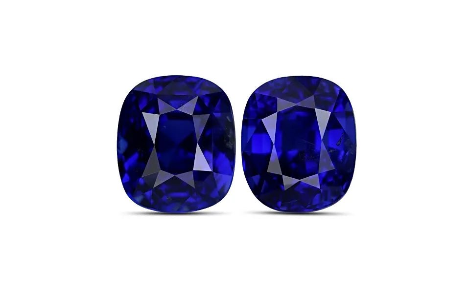 Royal Blue Sapphire pair 10.07 ct