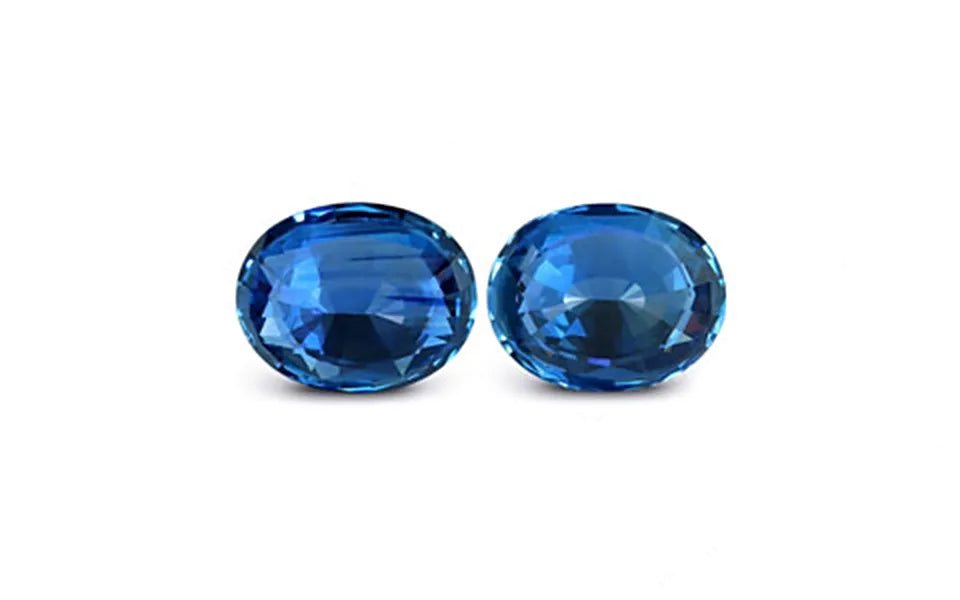 Royal Blue Sapphire pair 6.16 ct