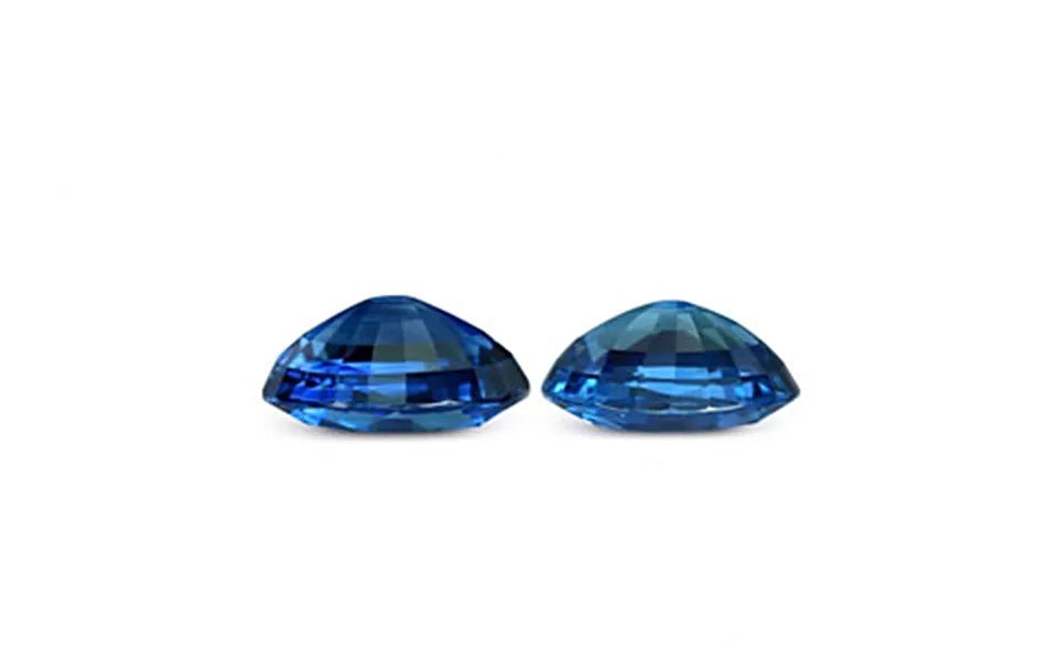 Royal Blue Sapphire pair 6.16 ct