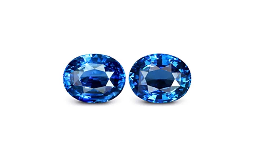 Royal Blue Sapphire pair 6.16 ct