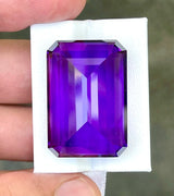 Royal Purple Amethyst 91.87 ct – Purple, Octagon Cut, AIG Certified