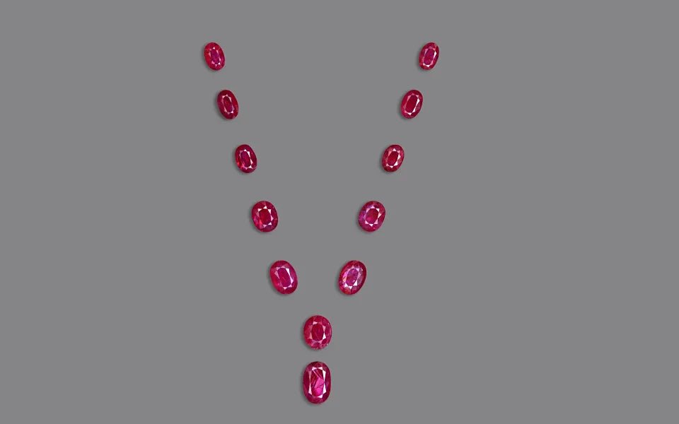 Ruby Layout from Mozambique - 27.07 ct