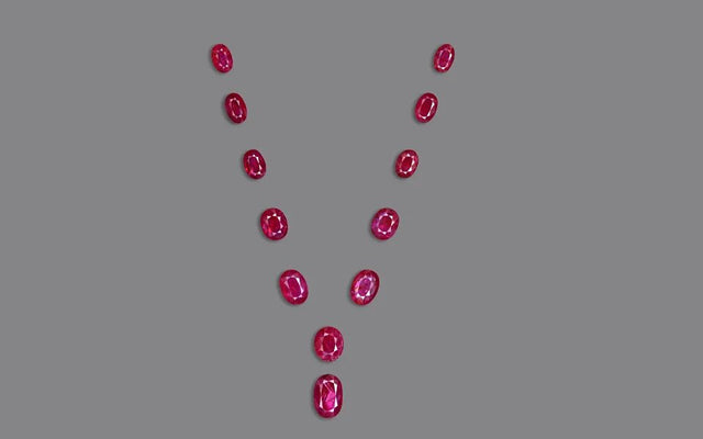 Ruby Layout from Mozambique - 27.07 ct