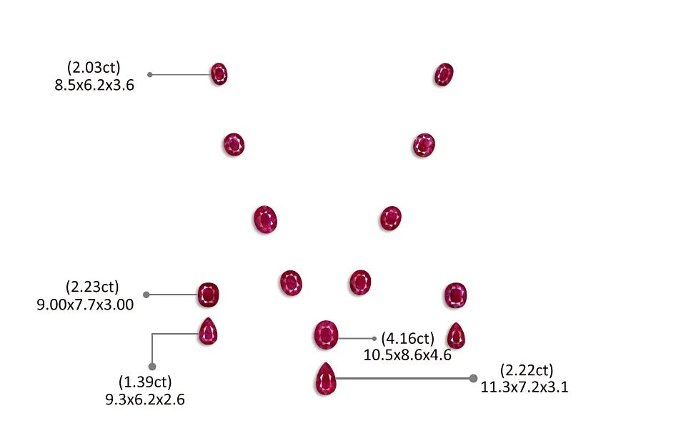 Ruby Layout from Mozambique - 29.95 ct