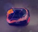 Sapphire 175.22 ct – Deep Blue, Cushion Cut, Untreated, Partially Fluorescent, Afghanistan