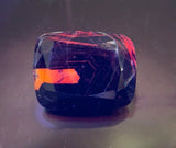 Sapphire 175.22 ct – Deep Blue, Cushion Cut, Untreated, Partially Fluorescent, Afghanistan