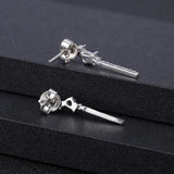 Silver 0.50 ct Amethyst Earrings