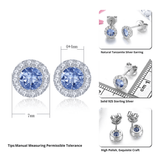 Silver 0.50 ct Tanzanite Earrings