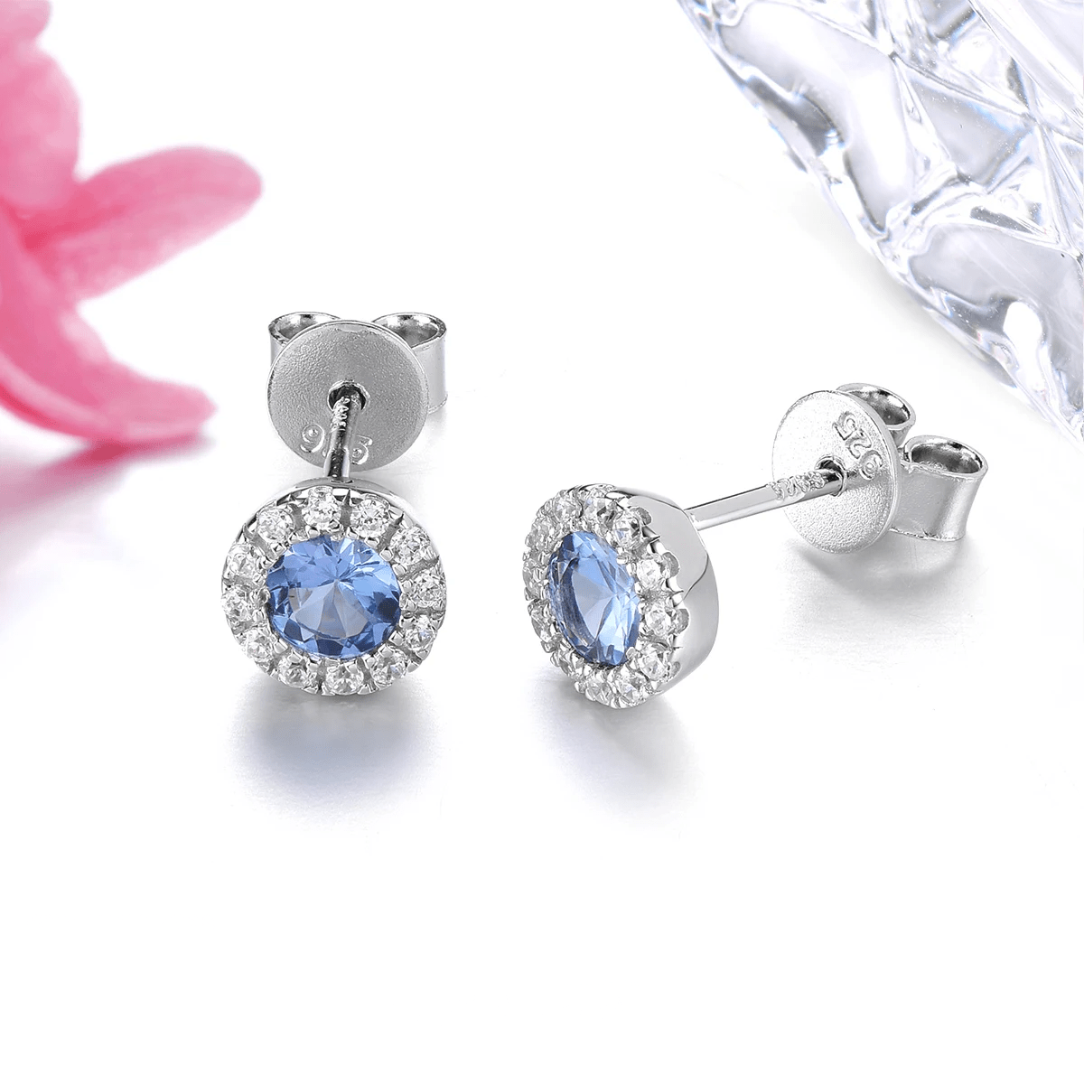 Silver 0.50 ct Tanzanite Earrings