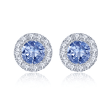 Silver 0.50 ct Tanzanite Earrings