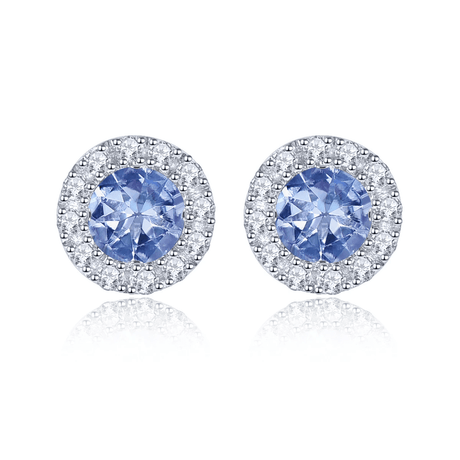 Silver 0.50 ct Tanzanite Earrings