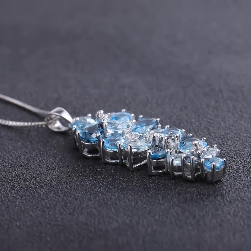 Silver 10.07 ct Topaz Pendant