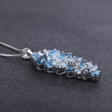 Silver 10.07 ct Topaz Pendant