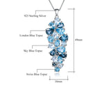 Silver 10.07 ct Topaz Pendant