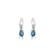 Silver 1.14 ct London Blue Topaz Earrings
