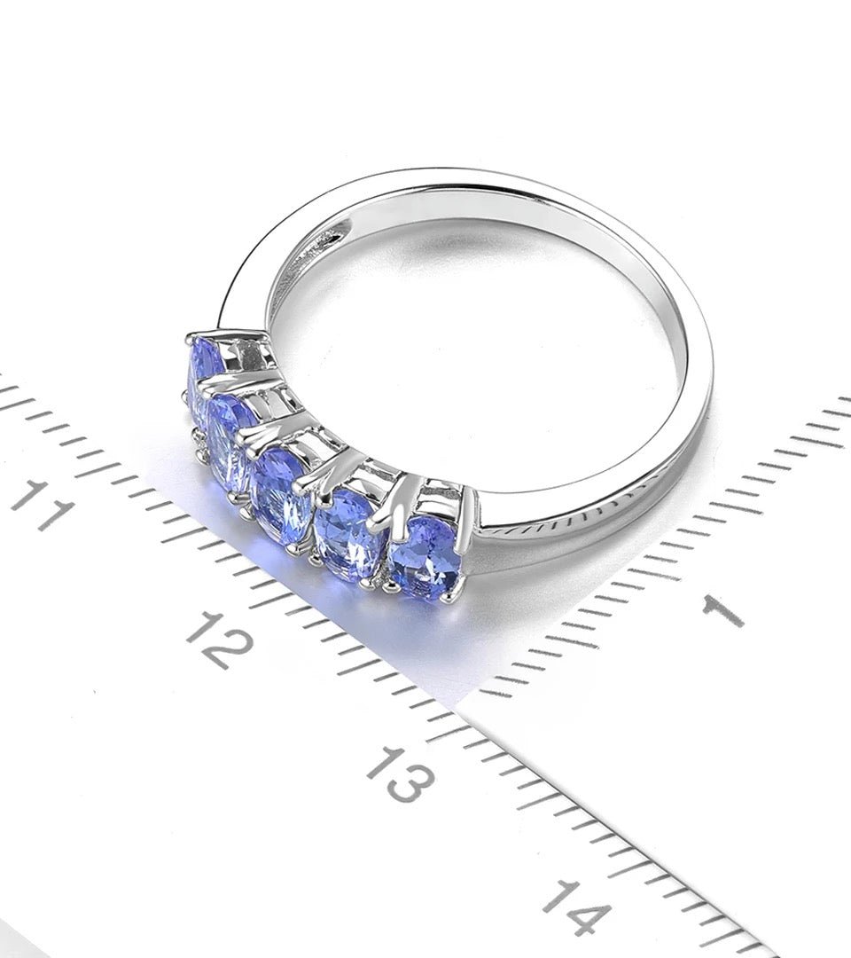 Silver 1.20 ct Tanzanite Ring