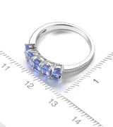 Silver 1.20 ct Tanzanite Ring