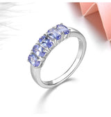 Silver 1.20 ct Tanzanite Ring
