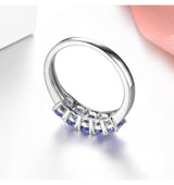 Silver 1.20 ct Tanzanite Ring