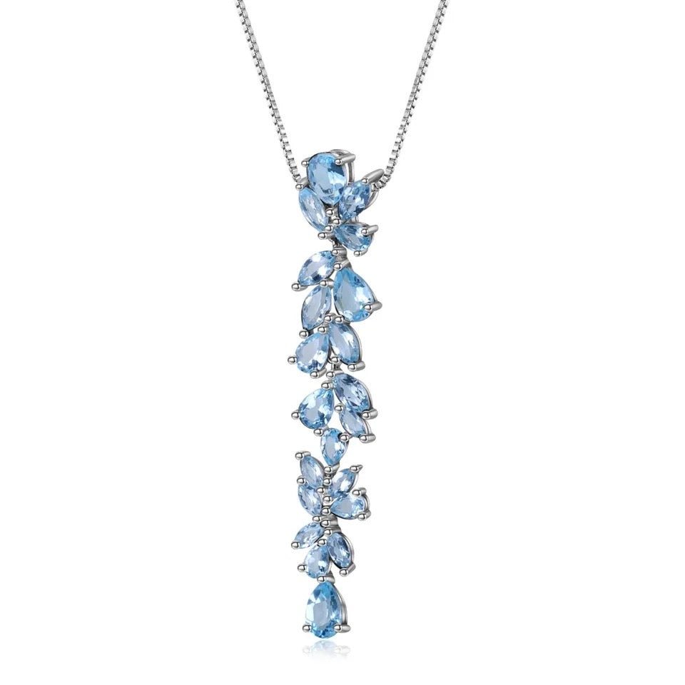Silver 14.33 ct Topaz Pendant
