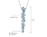 Silver 14.33 ct Topaz Pendant