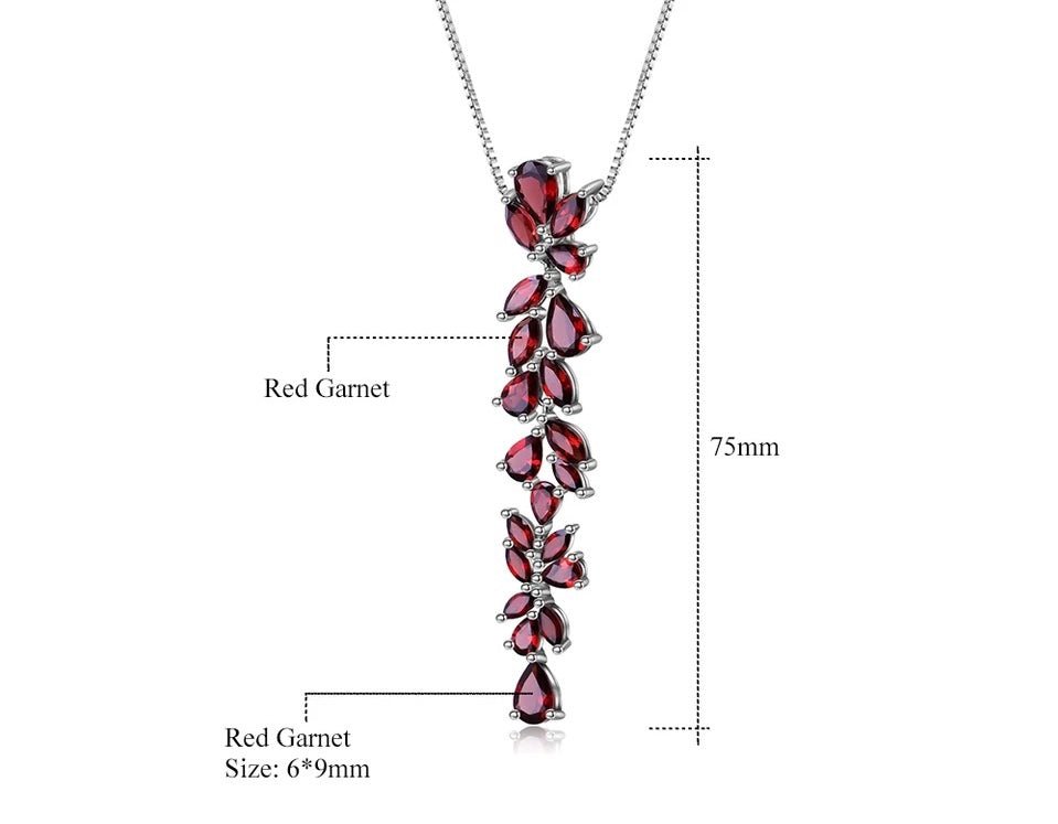 Silver 14.65 ct Garnet Pendant