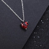 Silver 1.47 ct Garnet Pendant