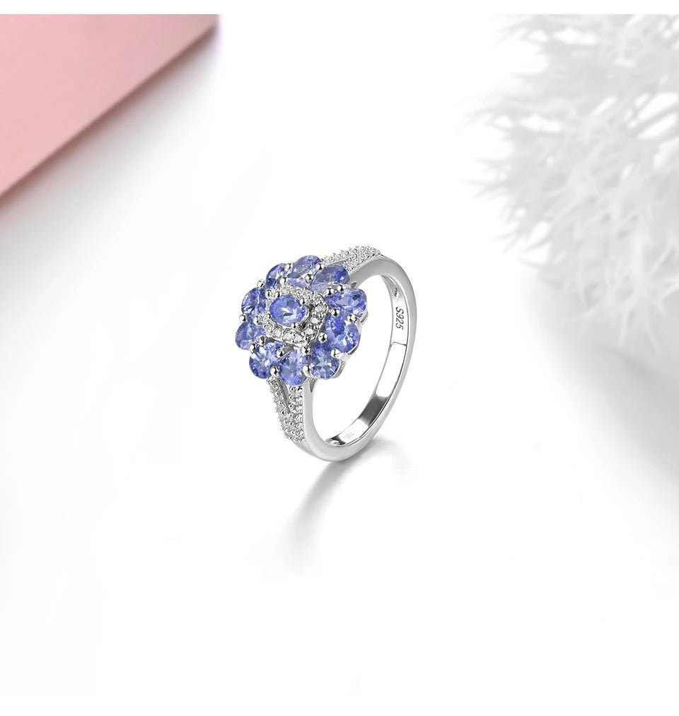 Silver 1.50 ct Tanzanite Ring