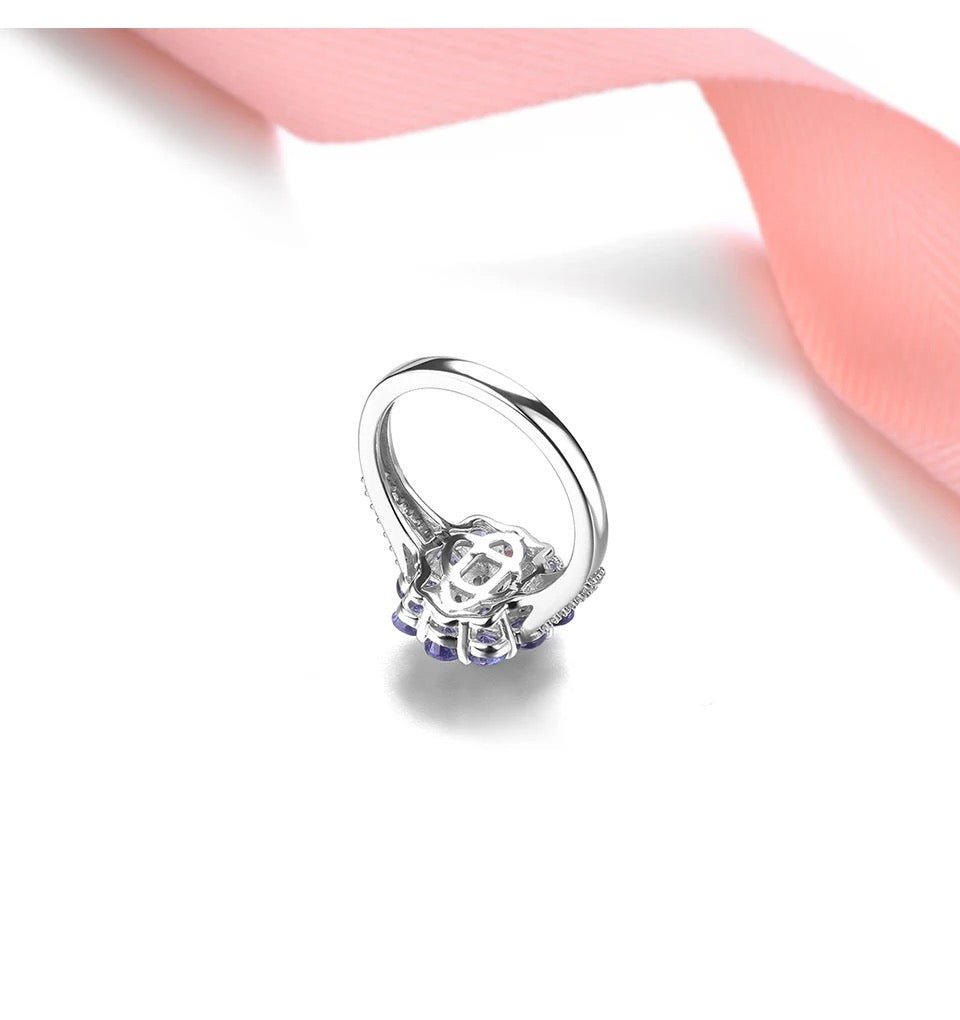 Silver 1.50 ct Tanzanite Ring