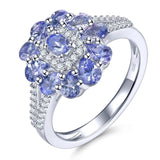 Silver 1.50 ct Tanzanite Ring
