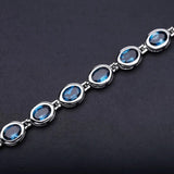 Silver 15.00 ct Topaz Bracelet