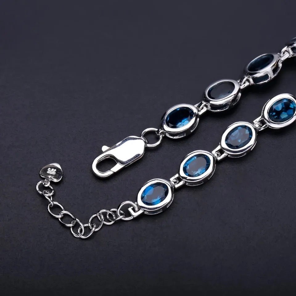 Silver 15.00 ct Topaz Bracelet