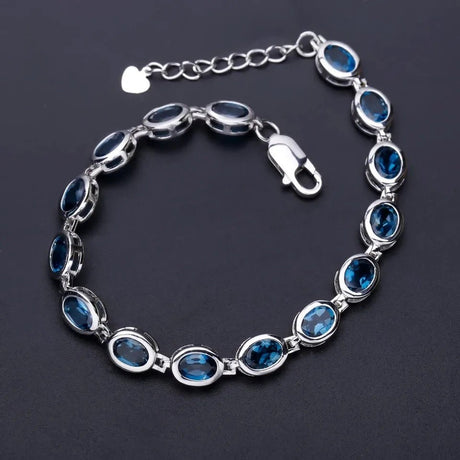 Silver 15.00 ct Topaz Bracelet