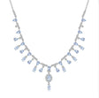 Silver 15.20 ct Sky Blue Topaz Necklace