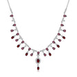 Silver 15.20 Garnet Necklace