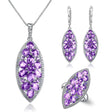 Silver 15.90 ct Amethyst Set