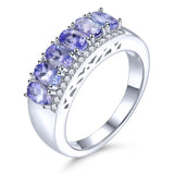Silver 1.60 ct Tanzanite Ring