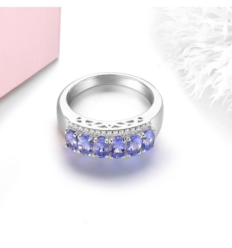 Silver 1.60 ct Tanzanite Ring
