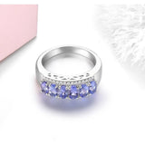 Silver 1.60 ct Tanzanite Ring