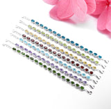 Silver 16.00 ct Amethyst Bracelet