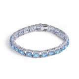 Silver 16.80 ct Topaz Bracelet