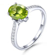 Silver 1.80 ct Peridot Ring