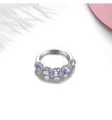 Silver 1.80 ct Tanzanite Ring