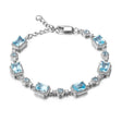 Silver 19.01 ct Topaz Bracelet