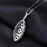 Silver 1.93 ct Garnet Pendant