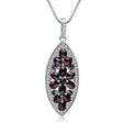 Silver 1.93 ct Garnet Pendant